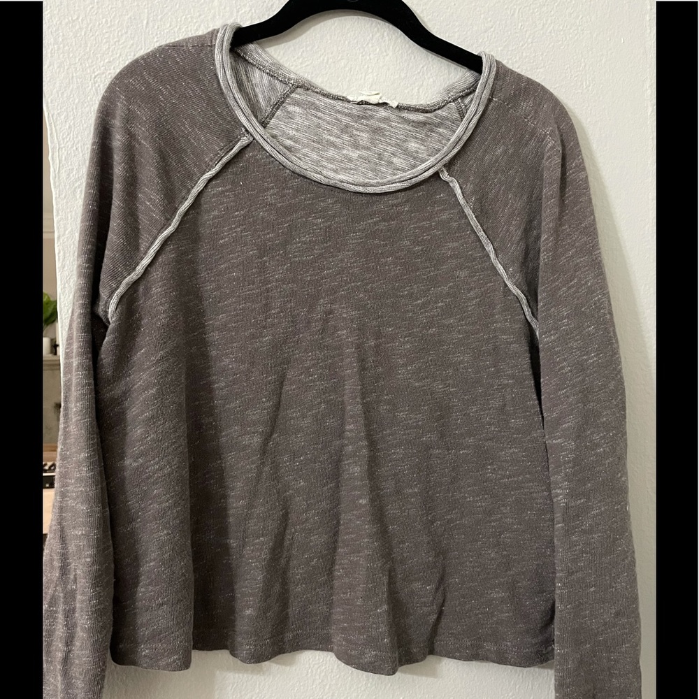 Eileen Fisher taupe sweatshirt xs